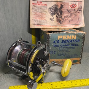vintage 4/0 Penn (senator) reel with box