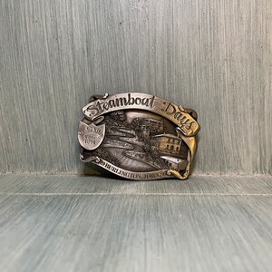 Vintage Steamboat days 1986 belt buckle