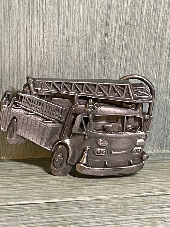 Fire Engine First Responders Belt Buckle