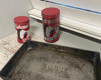 vintage lot of  calumet items