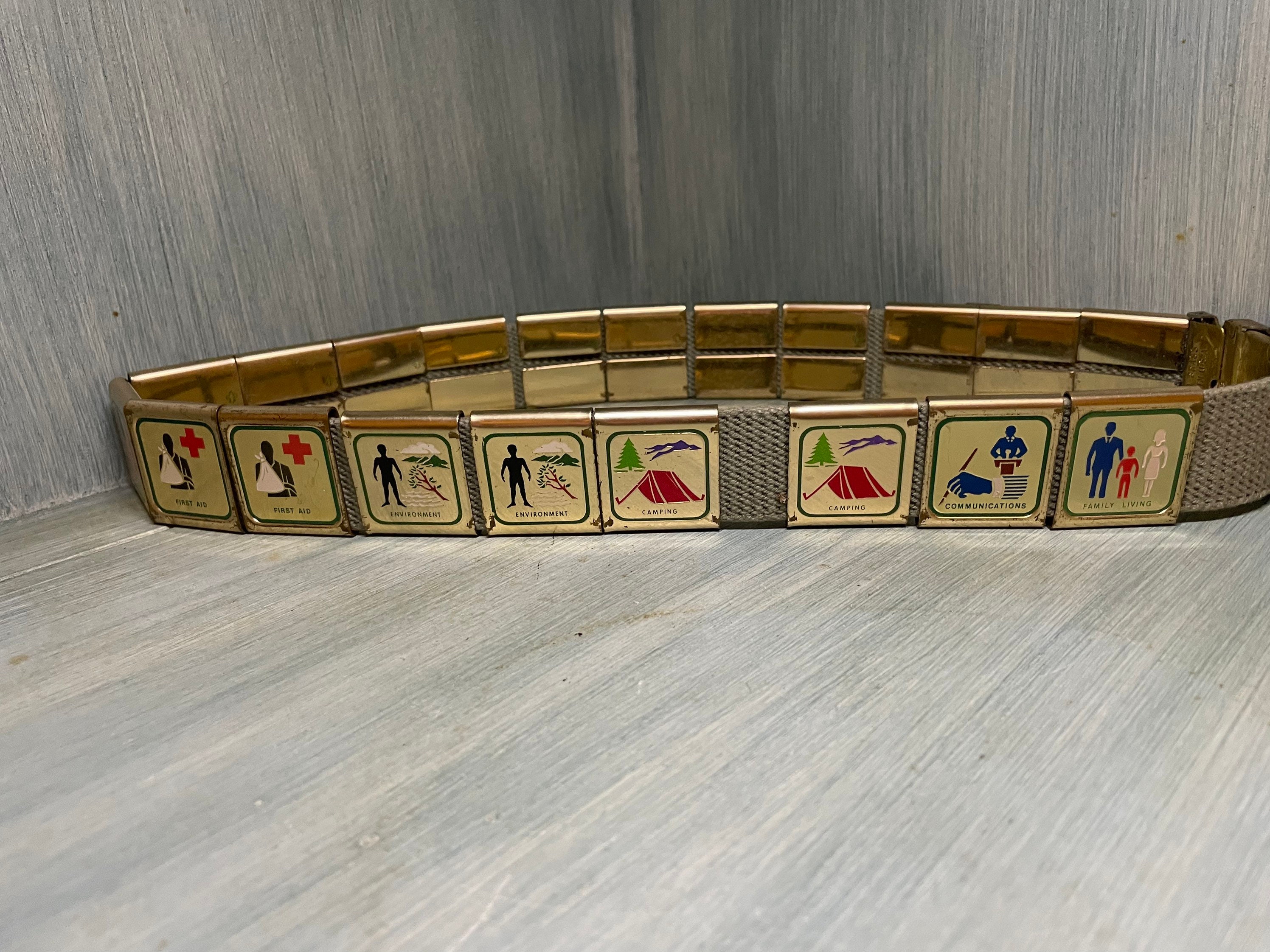 Boy Scout Belt With Badges. Etsy