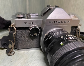 SingleX TLS (Ricoh) Camera with Vivitar umount 55mm Lens (no strap)