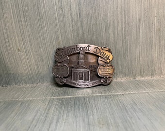 Vintage 1988 old Zion church, steamboat days belt buckle