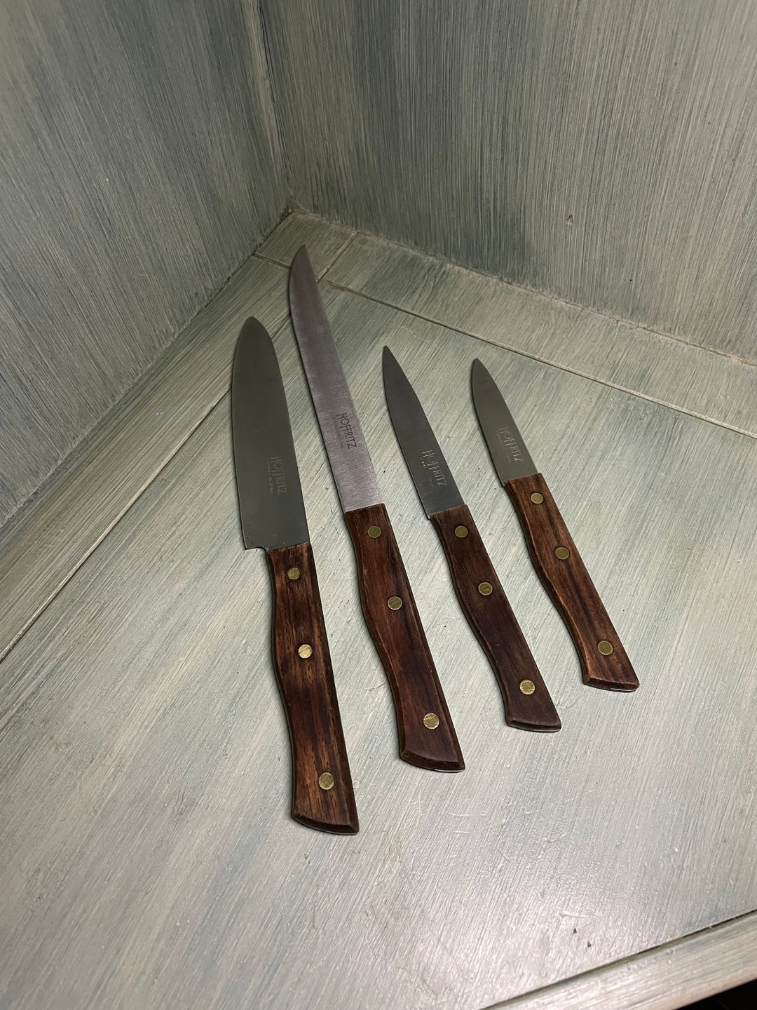 Hoffritz Stainless Steel Vintage Cutlery Set of 4 Etsy