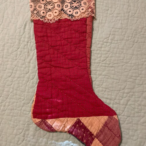 Vintage Quilted shops Stocking