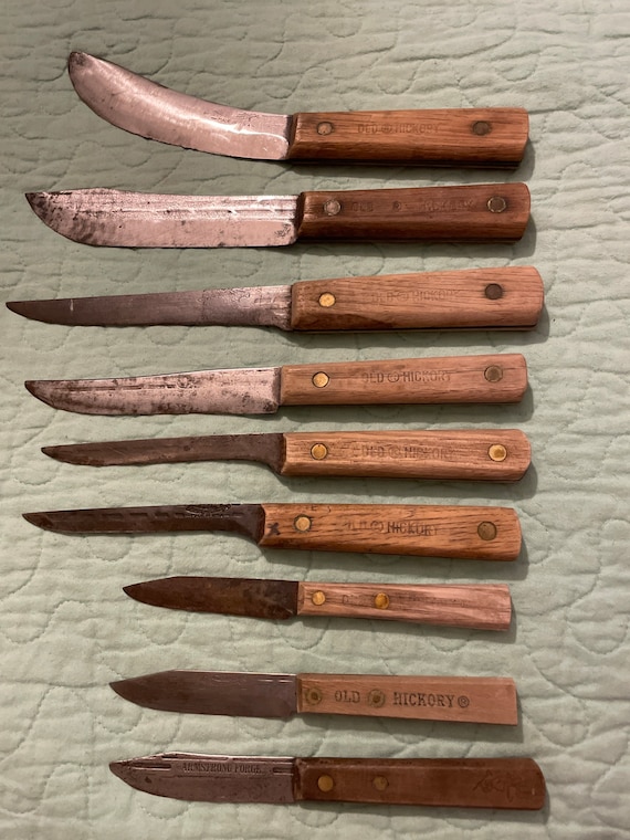 Vintage Old Hickory Butcher Knives Etsy