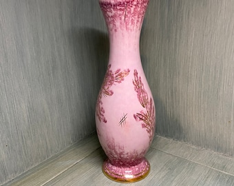 Hand Painted (Capri Rose) Vase made in Holland.