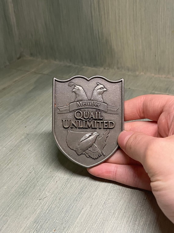 Quail unlimited belt buckle