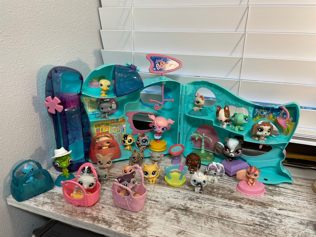 Littlest Pet Shop Blue House Lot 10 Etsy