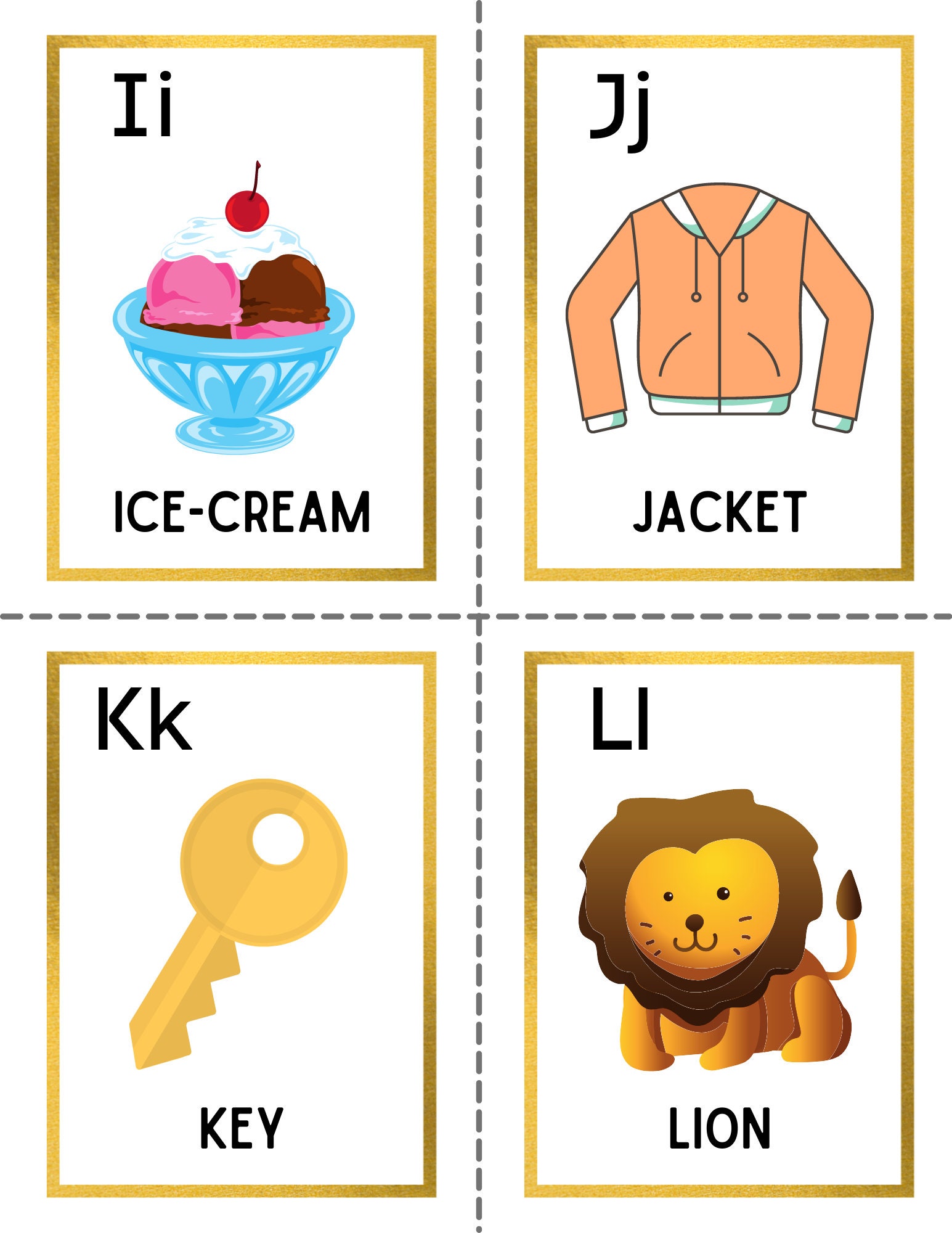 printable alphabet cards 26 printable alphabet flash cards etsy