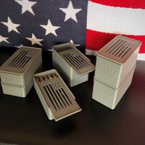 3d printed ammo box, 9mm, 22lr, 5.56, 223, 45 acp, 357 magnum, 38 special, 40,  ammo can, ammo storage box