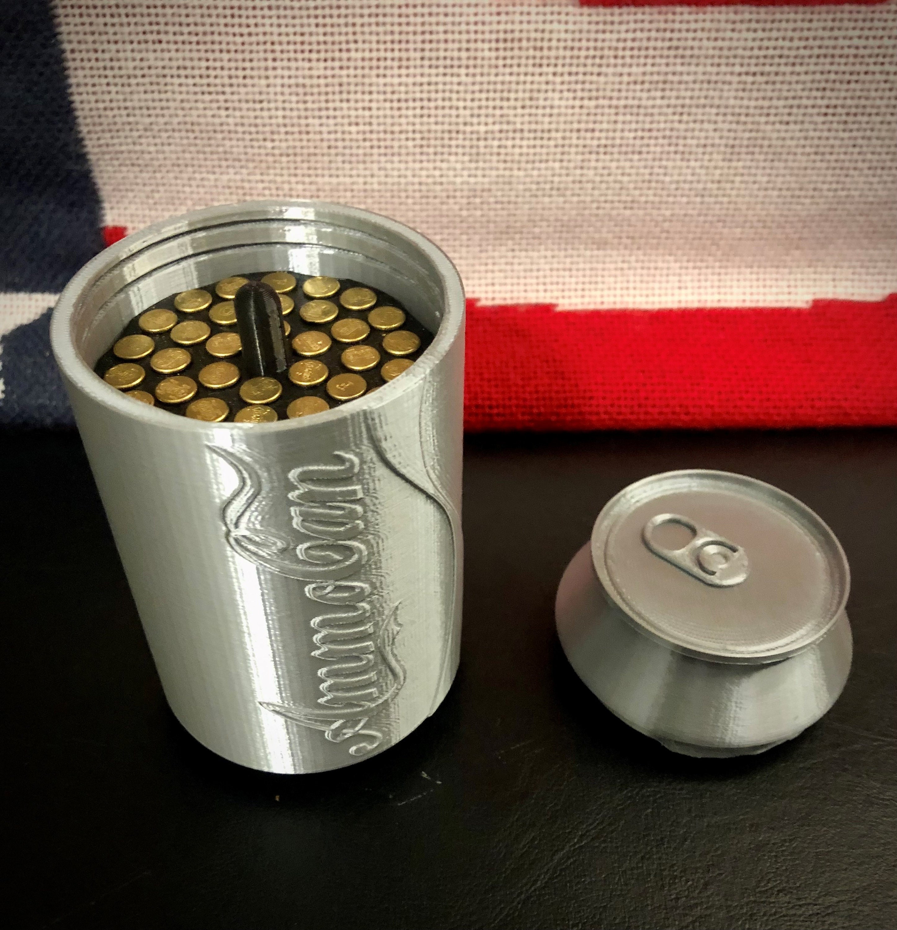 Ammo can, 3d printed coca cola 9mm storage can
