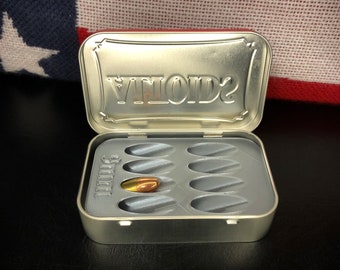 Altoids tin insert, 9mm, 10mm, 40 S&W, 22 MAG, 22LR ammo box insert, 3d printed