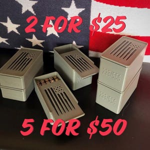3d printed ammo box, 9mm, 22lr, 5.56, 223, 45 acp