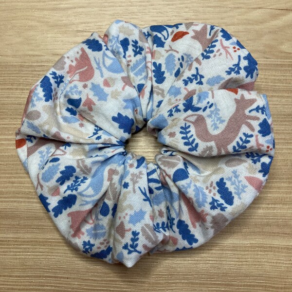 Woodland cotton hair scrunchie