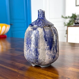 Alice HALE Purple Raku Fired Vase