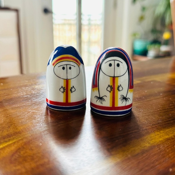 ARABIA "Lappalainen" Salt & Pepper Shakers by Esteri Tomula