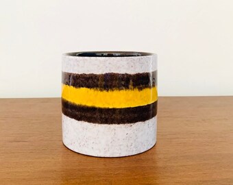 West German Pottery Vintage Marei Keramik Planter Fruit Ensemble Hand-Painted Mid-Century Decor