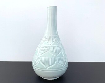 Collectible Vase Celadon Glazed Vase Elegant Decor /& Collectible Monochrome glaze vase. Vintage Handmade Ceramic Vase Decor Vase