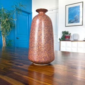 Nell SADÉE Exceptional Copper Burst Hare’s Fur Vase