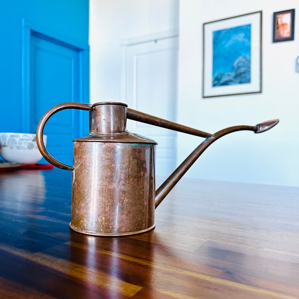 HAWS "Rowley Ripple" Copper Watering Can with Natural Patina