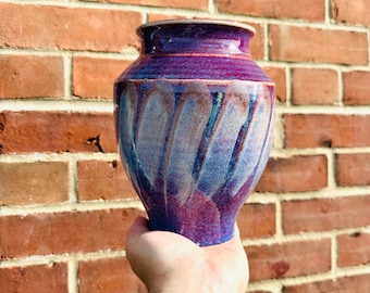 Glenn GANGNIER and Ali ROSS Striking Purple Flower Vase