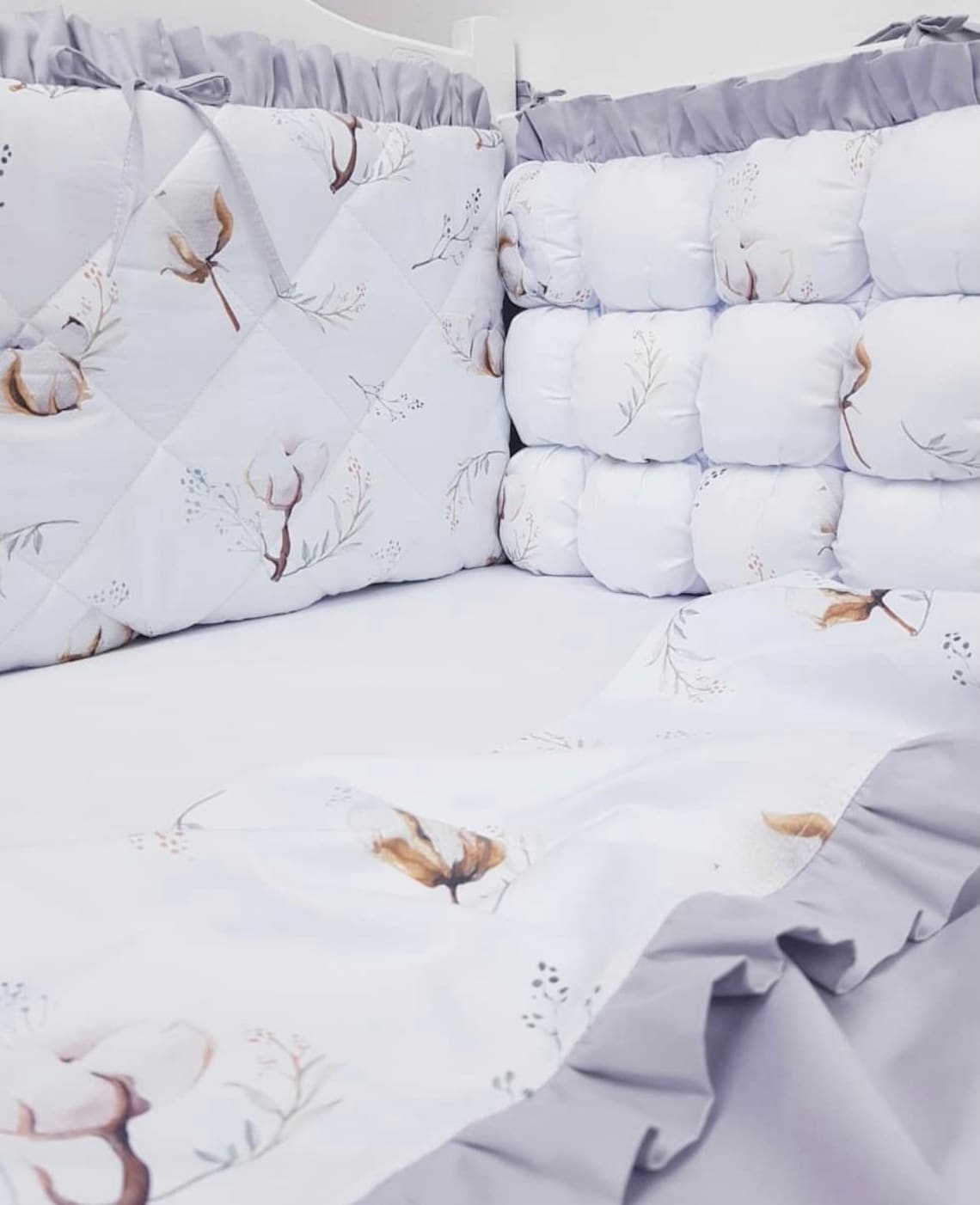 Organic cotton baby bedding set Neutral nursery baby bedding Etsy