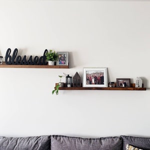 Floating Ledge Shelf | Wood Shelf | Picture Ledge | Wall Hanging Shelf