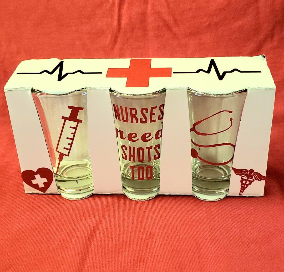 Nurse Shot Glass Set Etsy