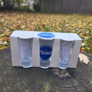 Pillsbury Doughboy inspired shot glass set