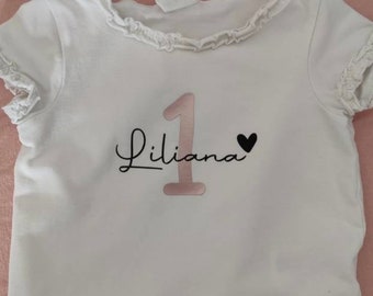 Iron-on image birthday/children's birthday/DIY shirt/iron-on motif/iron-on image with name/shirt with name/birthday party/homemade children's shirt