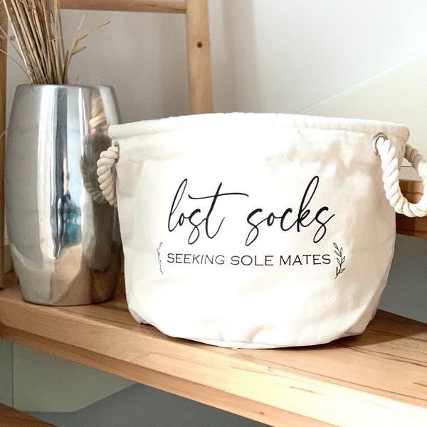 Canvas Korb "Lost socks"