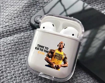 Dwayne Johnson AirPods Case Gym Motivational Quotes Birthday Gift For Boy Friend Father's Day Gift Christmas Gift Dwayne The Rock Johnson