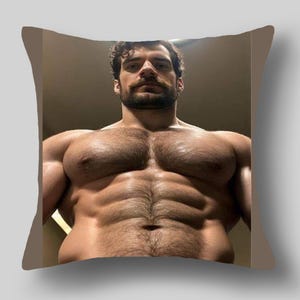 Henry Cavill Kissenbezug | Henry Cavill Geburtstag Geschenk | Henry Cavill Foto Kissen Henry Cavill Weihnachtsgeschenk Henry Cavill Körper Kissenbezug