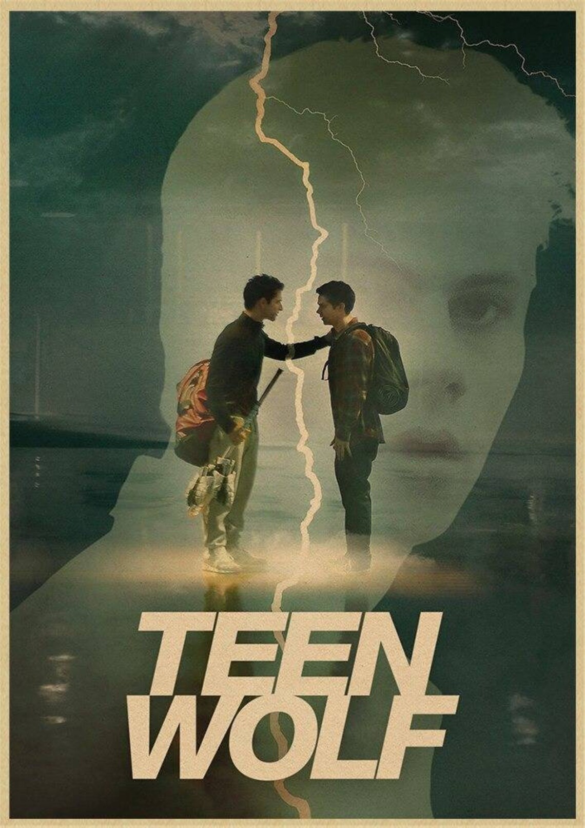 Teen Wolf Poster Retro Art Decor Wall Paintings Living Bedroom Etsy