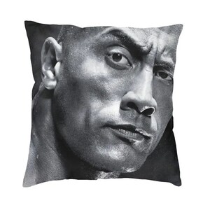 Dwayne Johnson Pillow Case Personalized Pillowcase Square Cotton Cover