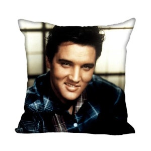 Elvis Presley Kissenbezug Home Schlafzimmer Dekoration Geburtstagsgeschenk Maßgeschneiderte Kissen Personalisierte Kissenbezug Weihnachtsgeschenk Kissen für Fans