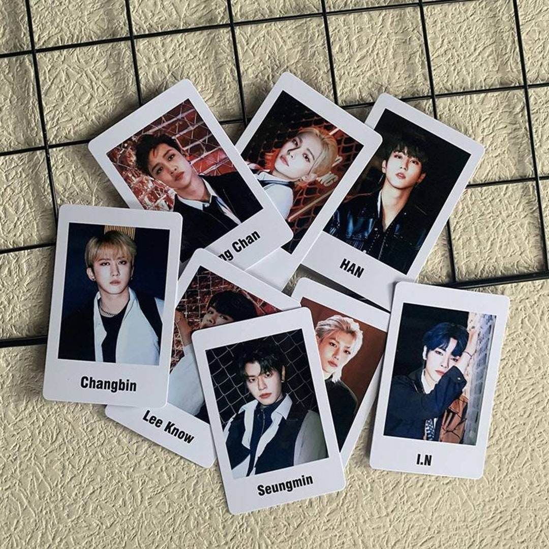 8pcs Kpop Stray Kids Photocards Printed Postcards Collection Etsy