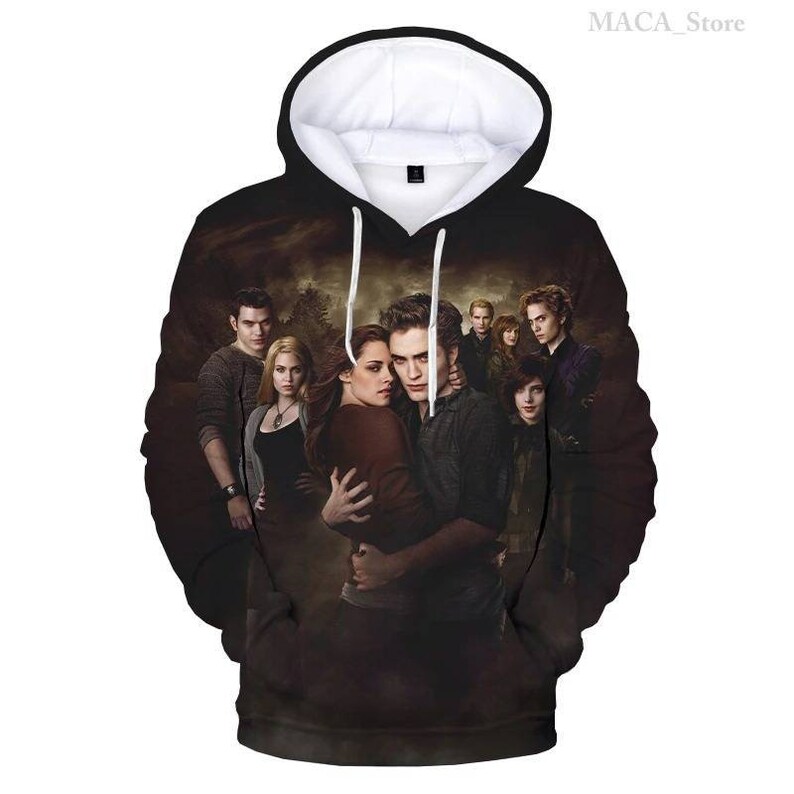 The Twilight Saga Hoodies •Printed Movie Fashion Casual Dresses Streetwear Pullover Halloween Birthday Gift Christmas Gift For Men and Women 