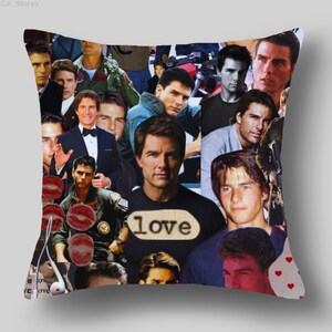 Tom Cruise Foto-Collage-Kissenbezug Benutzerdefinierte Kissen Weihnachtsgeschenk Weihnachtsgeschenk Tom Cruise Kissen Tom Cruise Geburtstagsgeschenk Weihnachtsgeschenk Weihnachtsdekoration