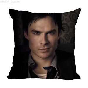 Funda de almohada de Ian Somerhalder, funda de cojín suave, regalo de cumpleaños, almohada corporal, almohada para dormir, regalo de Navidad, regalo de San Valentín para ella
