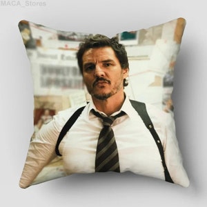 Funda de almohada de Pedro Pascal Almohada personalizada Almohada personalizada Regalo de cumpleaños personalizado Regalo de Navidad personalizado Estampado de Pedro Pascal Ropa de cama personalizada
