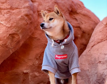 supreme dog sweater
