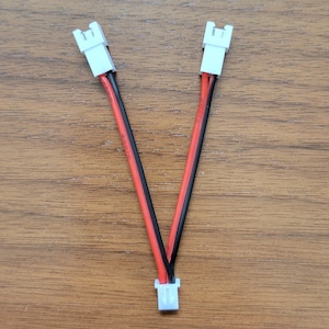 3D Printer Dual Fan Upgrade Cable | Y Splitter JST-XH 2.54 2 Pin Male to Female | Custom Length and Wire Configuration Available