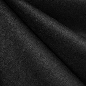 100% Linen fabric Black- Sold by the YARD Lightweight