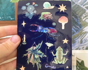 Foglio di adesivi in vinile lucido di Beetle & Friends!