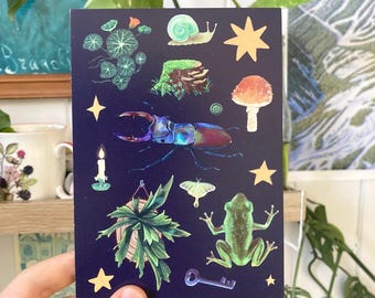 scarabeo e amici - stampa cartolina A6