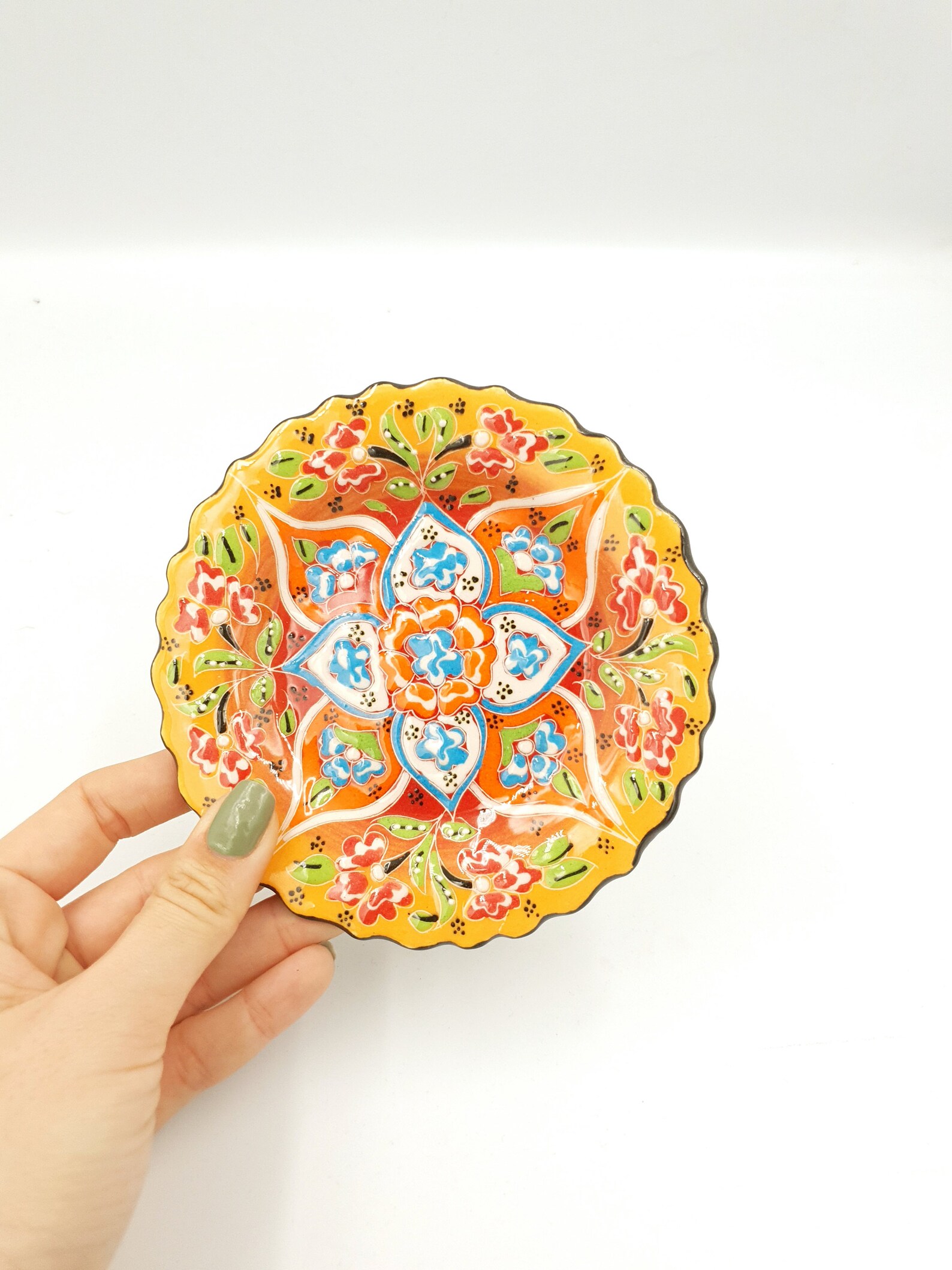 5.1'' Keramik dekorative hängende Platte Dessert | Etsy