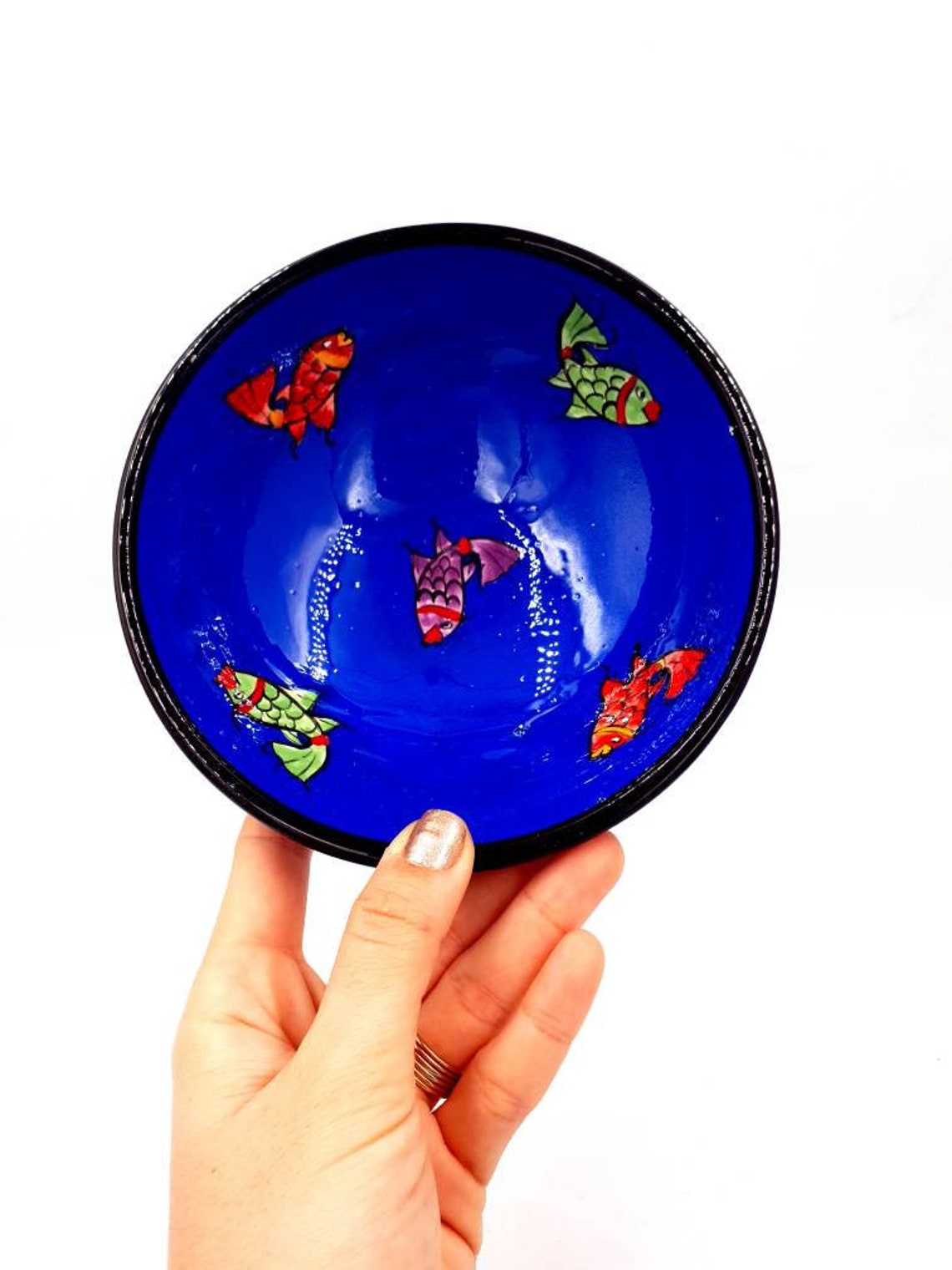 5.9'' Handmade Ceramic Cereal Bowl Decorative Etsy