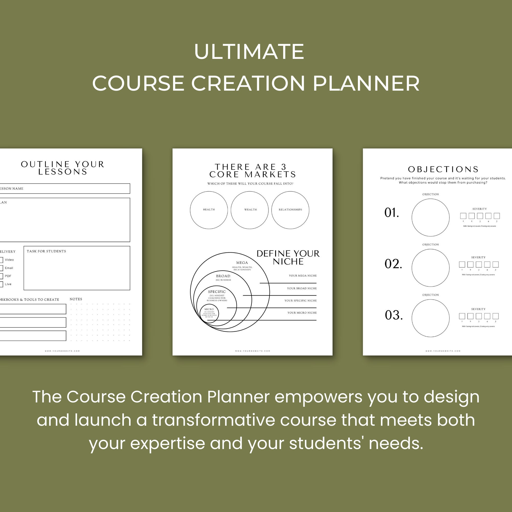 Your Ultimate Course Creation Planner to Crafting, Launching, and ...